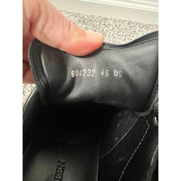 Alexander McQueen oversized black shiny sole men's size 12 - Picture 7 of 8